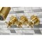 Kingston Brass Tub and Shower Faucet, Brushed Brass, Wall Mount KBX8137ZX - alternate 2